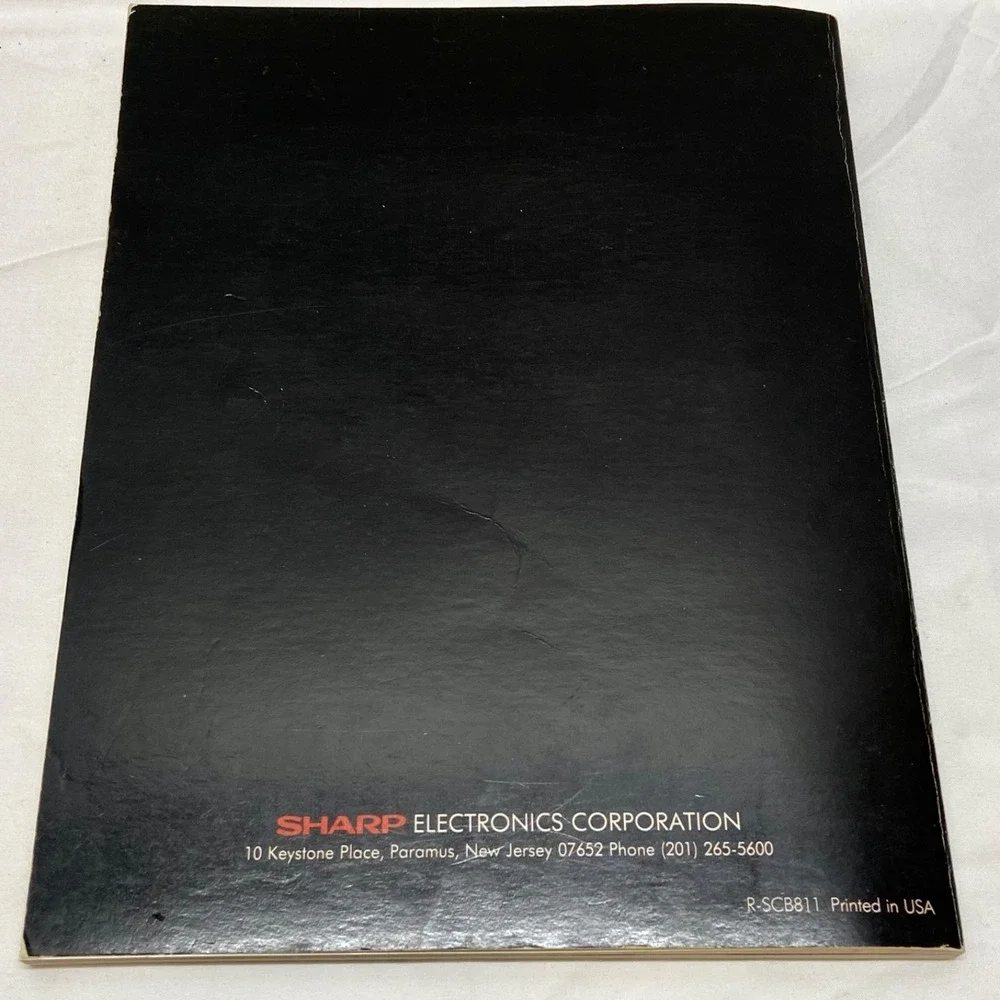 Sharp Carousel Microwave Cook Book + R-4620‎ Operate Manual Vintage USA 1981 GUC